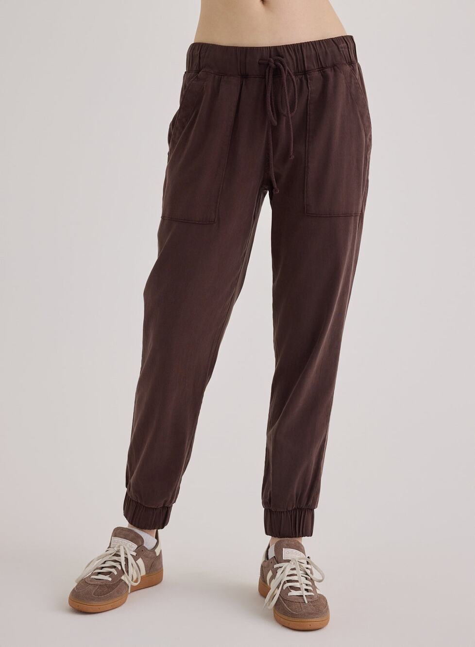 Bella Dahl Pocket Jogger Pant in Chestnut Brown S
